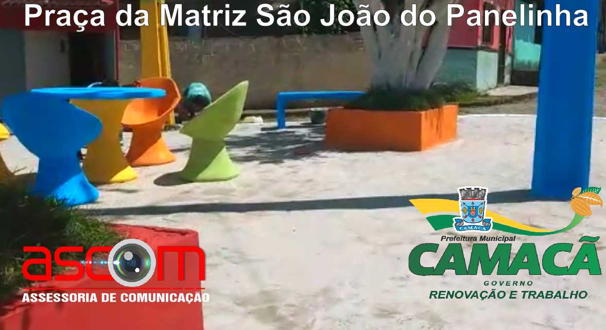 Prefeitura realiza decorações nas Pracinhas para ambiente de lazer